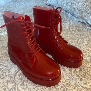 JEFFREY CAMPBELL PLAY RED BOOTS